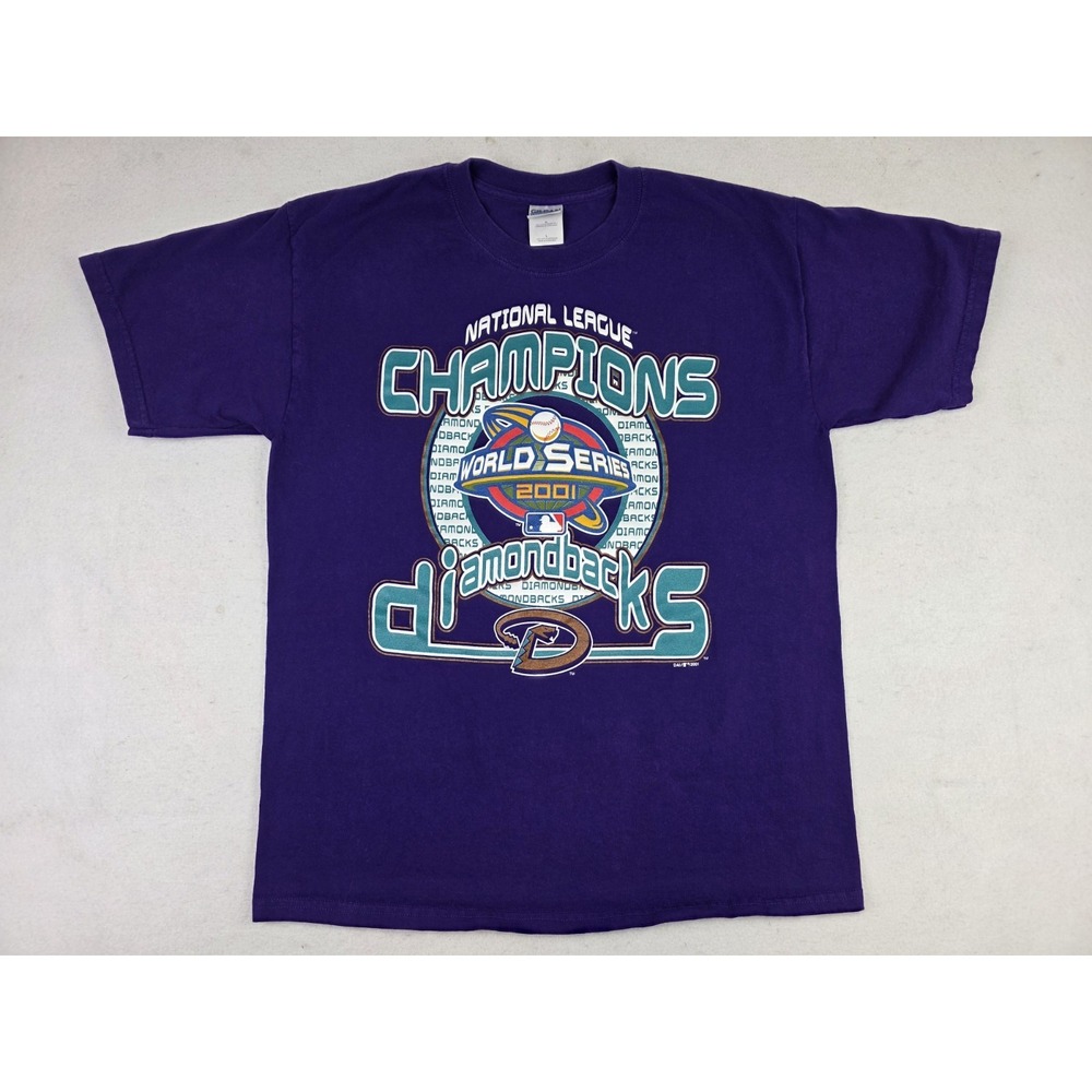 2001 Arizona Diamondbacks Vintage National League Champions Shirt Mens Size L